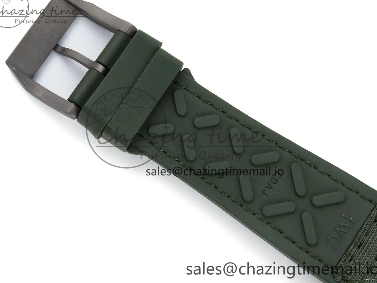 MIROTIME 0117 Big Pilot IW329802 M+F 1:1 Best Edition Green Dial on Green Nylon Strap MY Unique 7002
